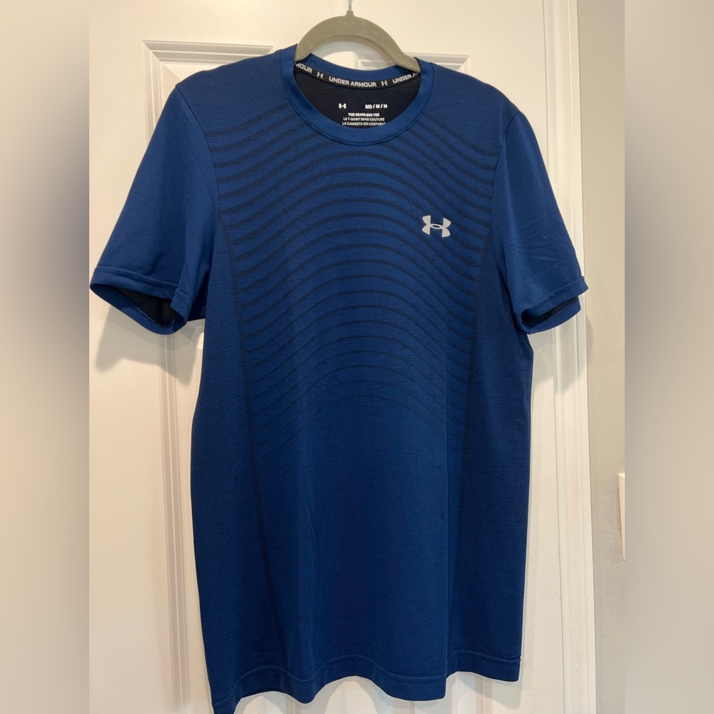Under Armour Men's Blue T-Shirt MEDIUM